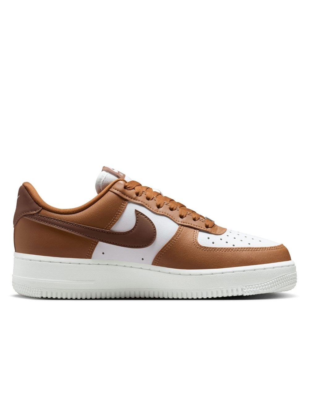*BNIB* NIKE Air Force 1 Women's Size 7 In Hazelnut, Fauna Brown, White